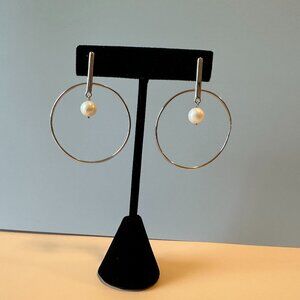 Costco sterling and pearl earrings